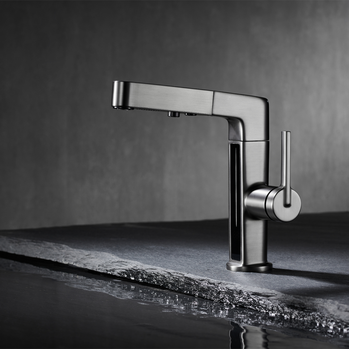 Opuluxify Pull-Out Bathroom Faucet with Temperature Display - OP003