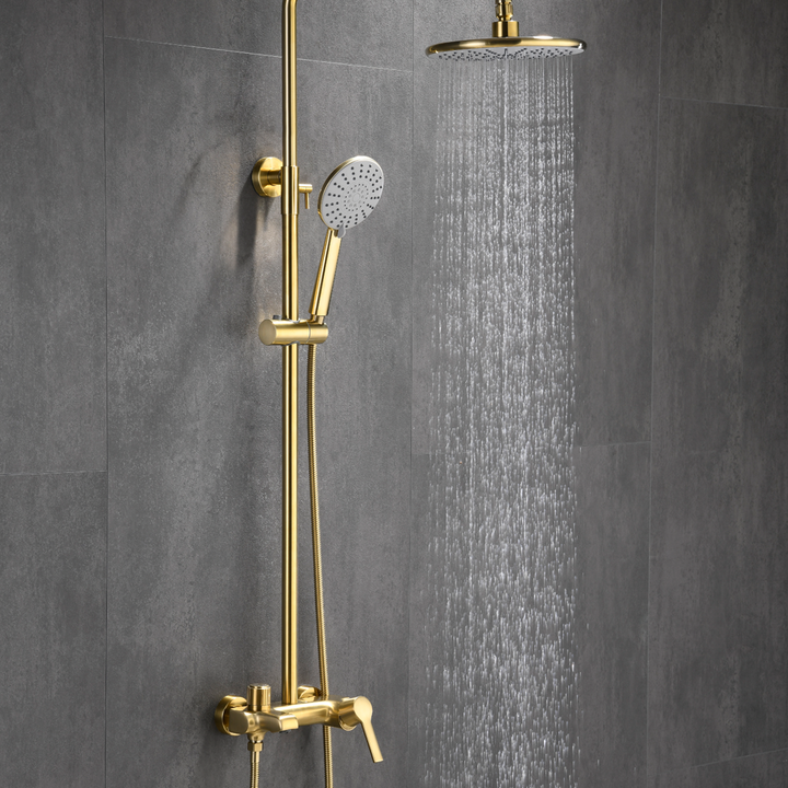 Opuluxify D Shape Thermostatic Shower System with 3 Water Outlet Modes - OP2806