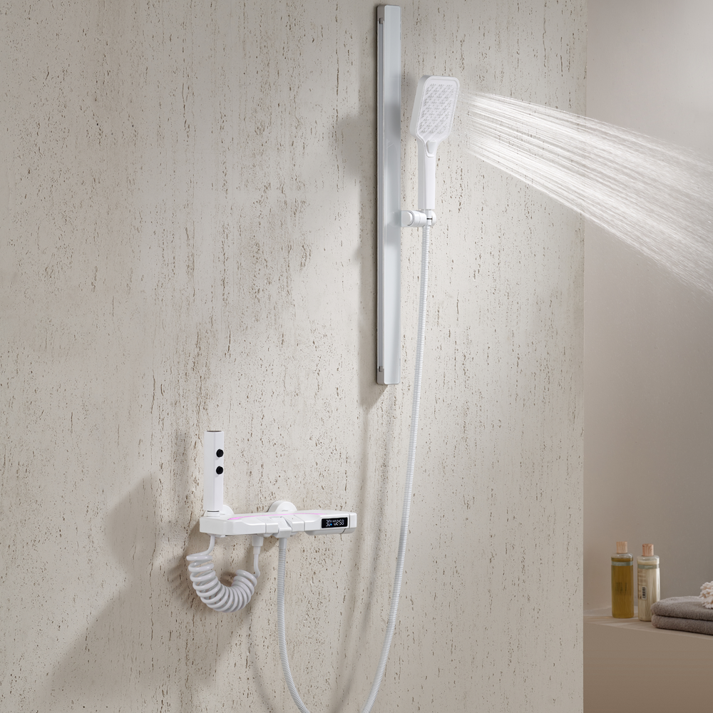 Opuluxify Thermostatic Shower System with Temperature Display and 3 Water Outlet Modes - OP001-8
