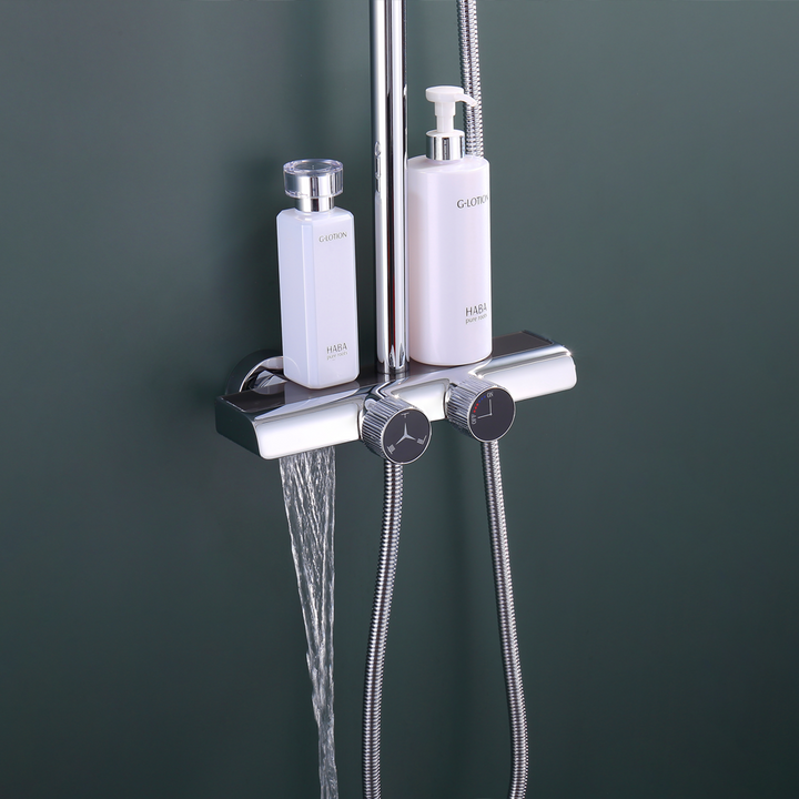 Opuluxify Thermostatic Shower System with 3 Water Outlet Modes - OP2033