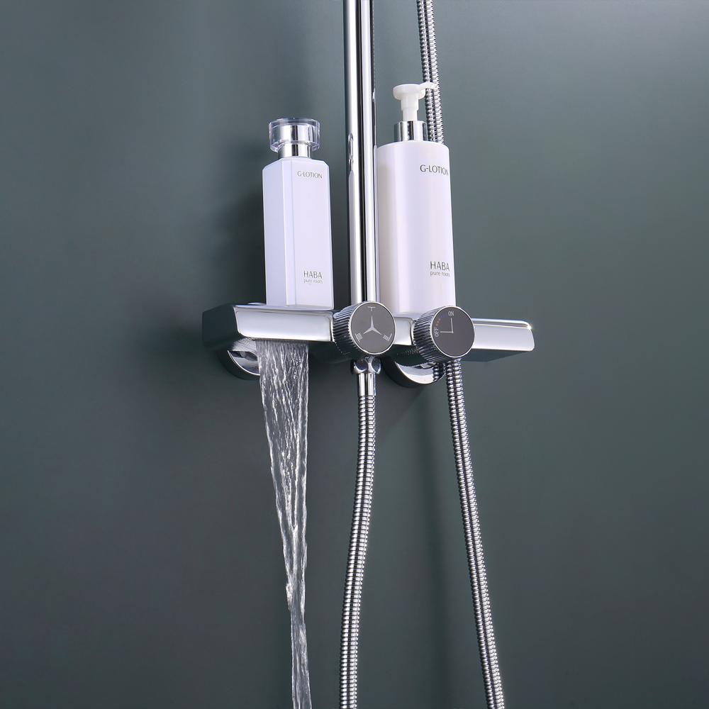 Opuluxify Thermostatic Shower System with 3 Water Outlet Modes - OP2033