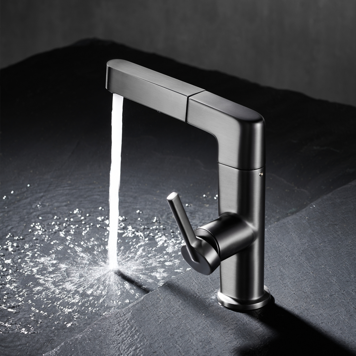 Opuluxify Pull-Out Bathroom Faucet with Temperature Display - OP003